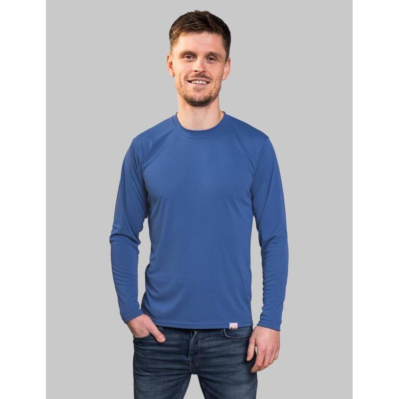 IQ-UV Herren Lycra Air-Pro langarm - blau