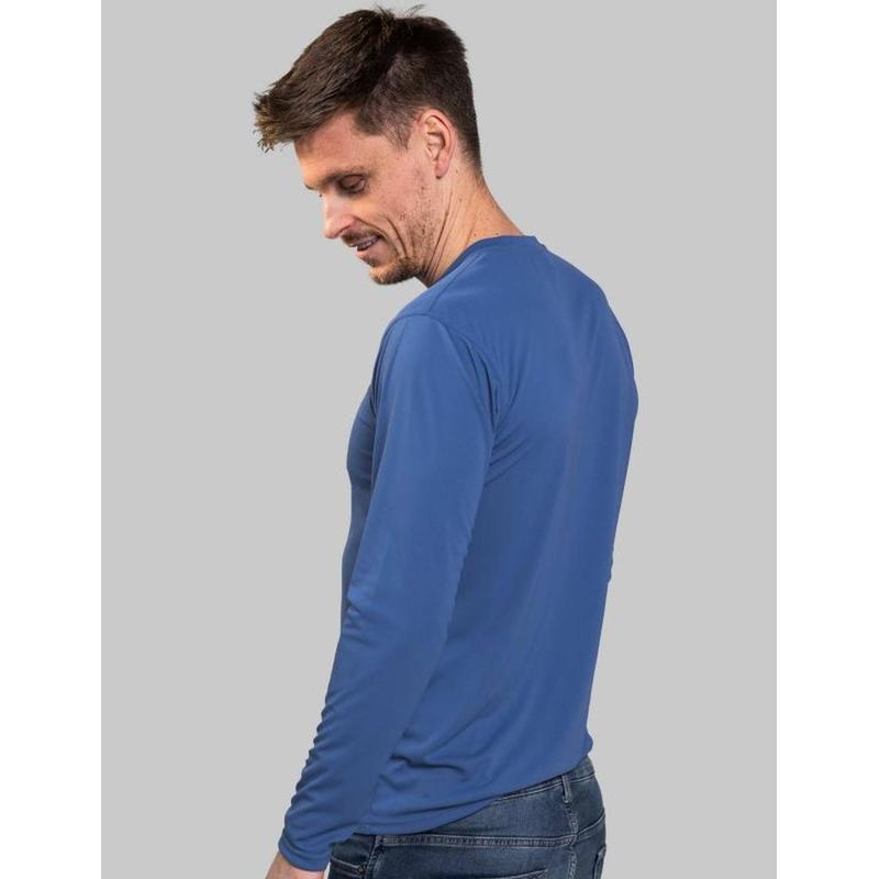 IQ-UV Herren Lycra Air-Pro langarm - blau