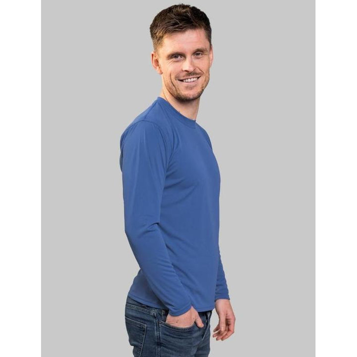 IQ-UV Herren Lycra Air-Pro langarm - blau