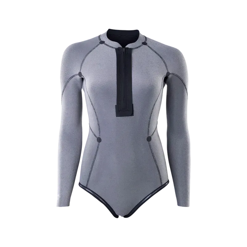 Ion Damen Langarm Front Zip Amaze Amp Hot Shorty 2.0 bikini fit- 900 black