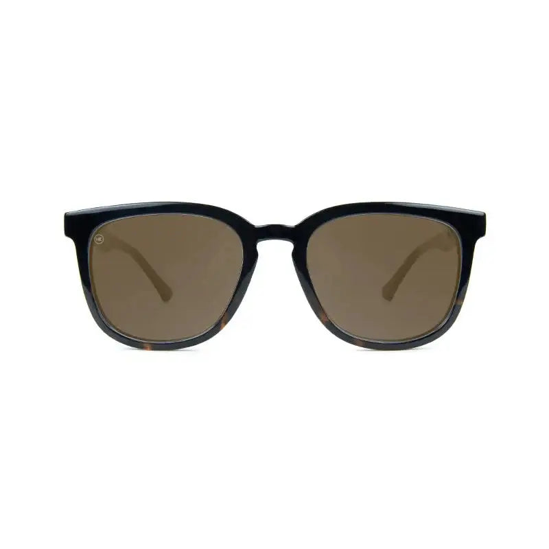 Knockaround Sonnenbrille Paso Robles - Glossy Black and Tortoise Shell Fade / Amber