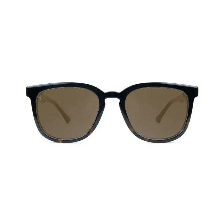 Knockaround Sonnenbrille Paso Robles - Glossy Black and Tortoise Shell Fade / Amber
