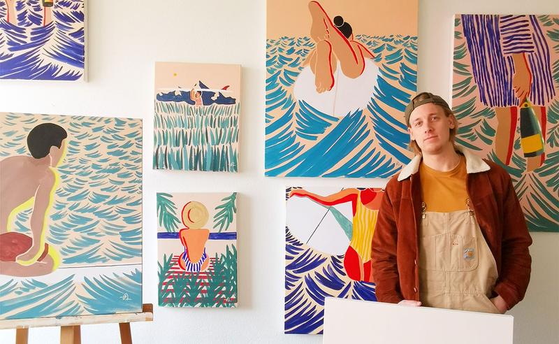 Lavater Grusskarte - beach break