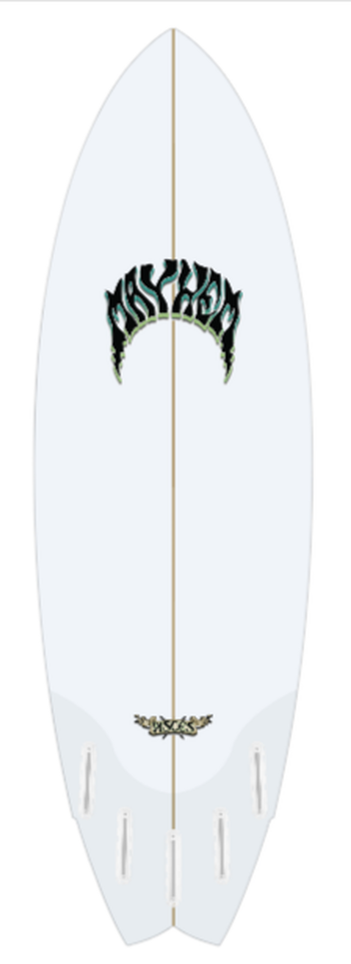 Lost Surfboards Pisces 5'7" Futures - Clear