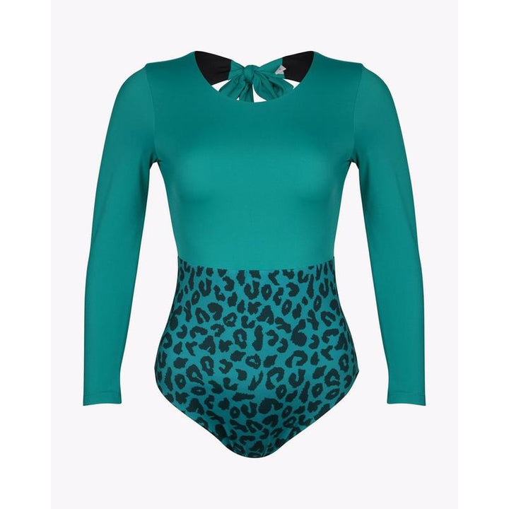 MAIN Design Damen UV Bodysuit Eclipse - emerald / leo
