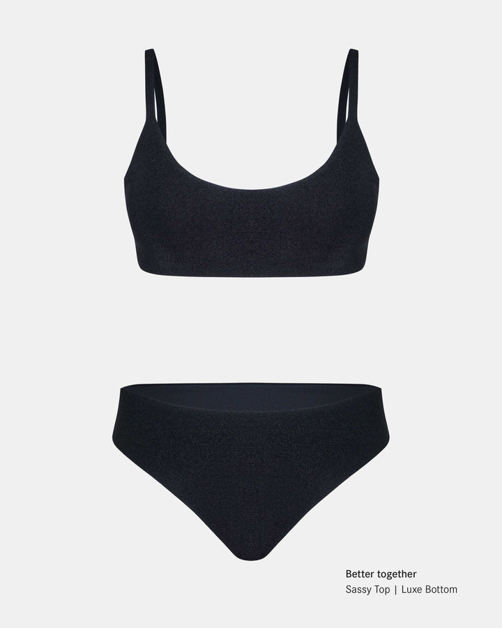 Main Design Bikini Bottom Luxe Glitter