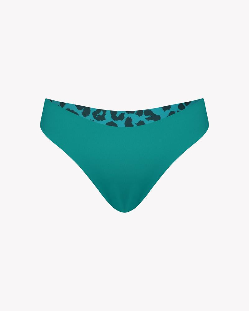 Main Design Bikini Bottom Luxe - emerald / hey leo