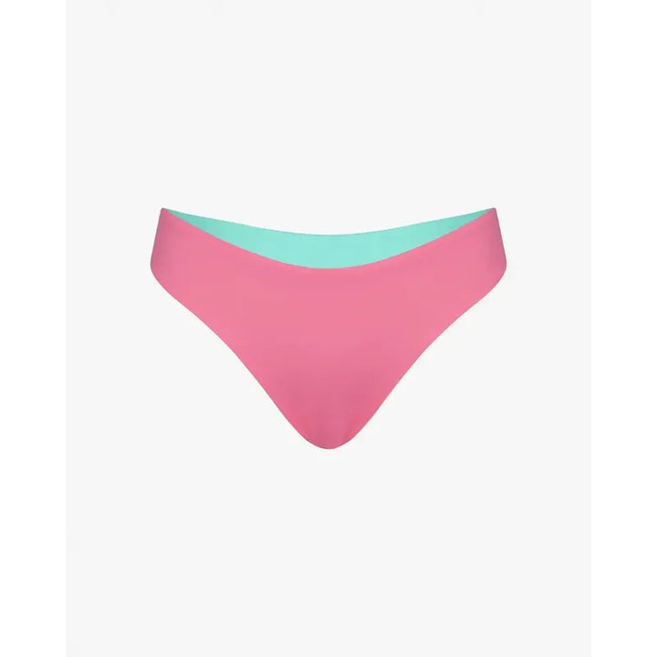 Main Design Bikini Bottom Luxe - pink diamond / jade
