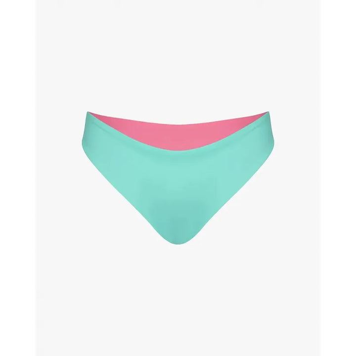 Main Design Bikini Bottom Luxe - pink diamond / jade