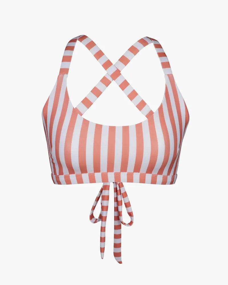 Main Design Bikini Top Charm - Coconut Stripes