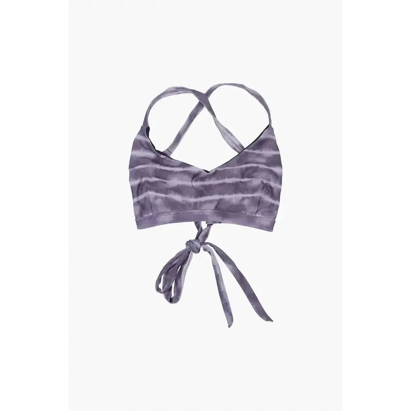 Main Design Damen Bikini Top Charm - stormy tie dye purple