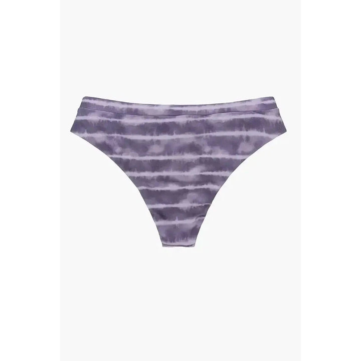 Main Design Surf Bikini Bottom Ember - stormy tie dye purple