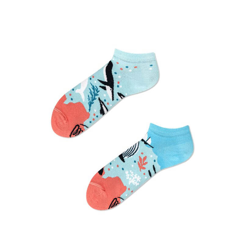 Many Mornings Socken Low - Ocean Life