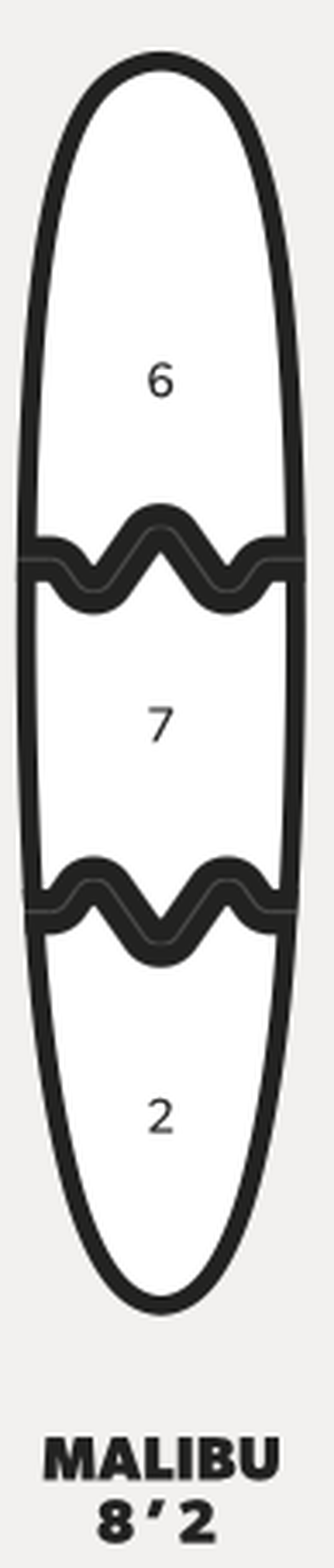 Newave Surfboards Malibu 8'2" 60L