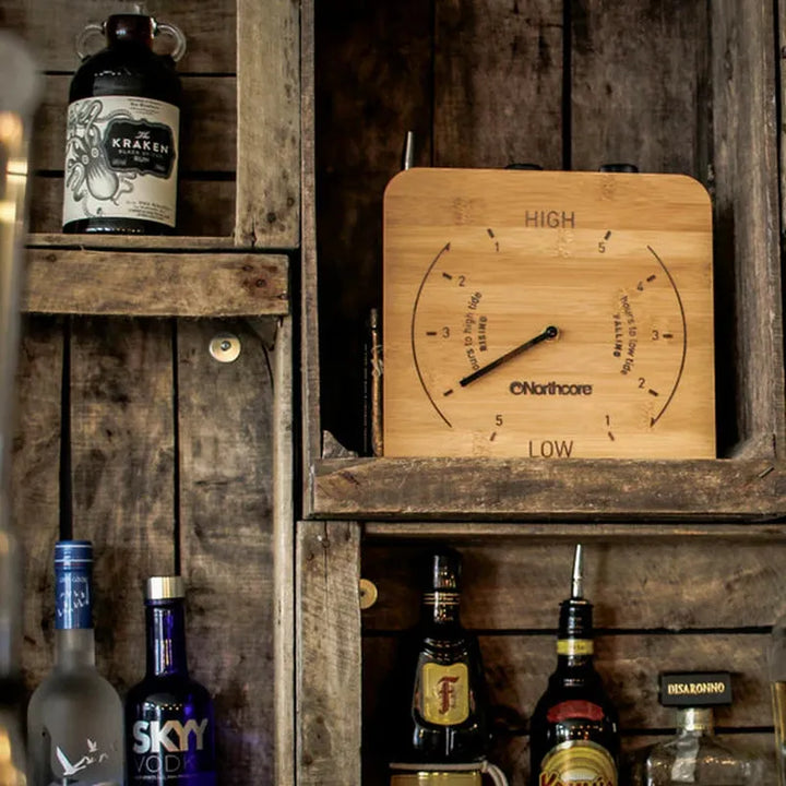 Northcore Bambus Gezeiten Wand Uhr - bamboo