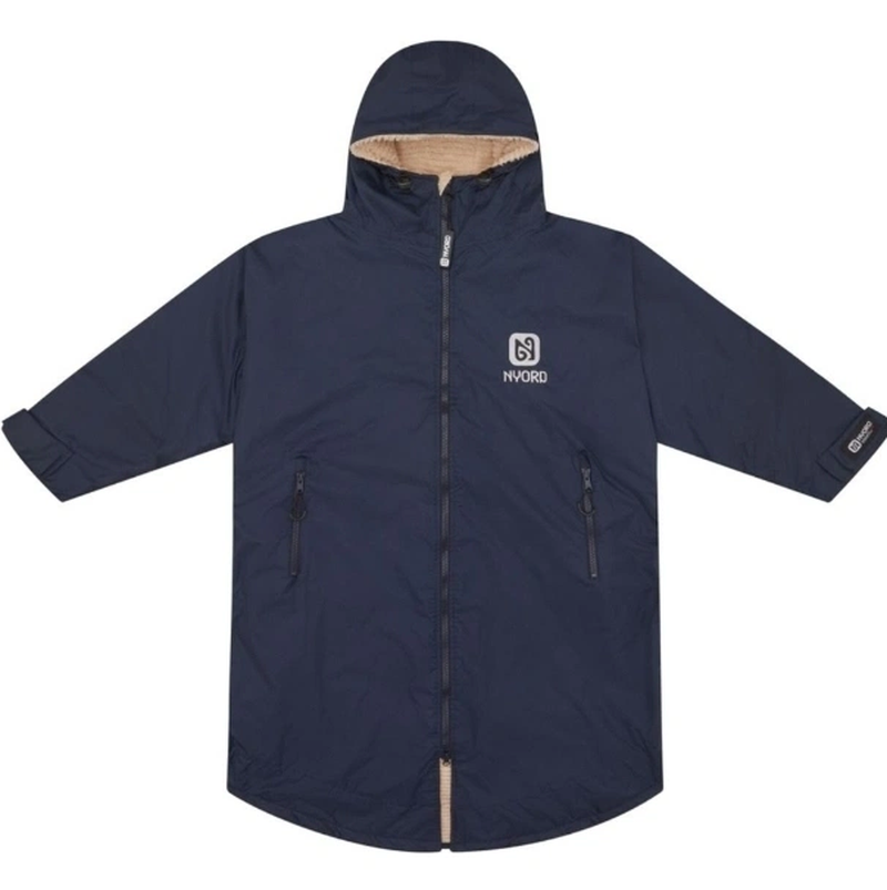 Nyord Primaloft Outdoor Poncho - navy/ecru