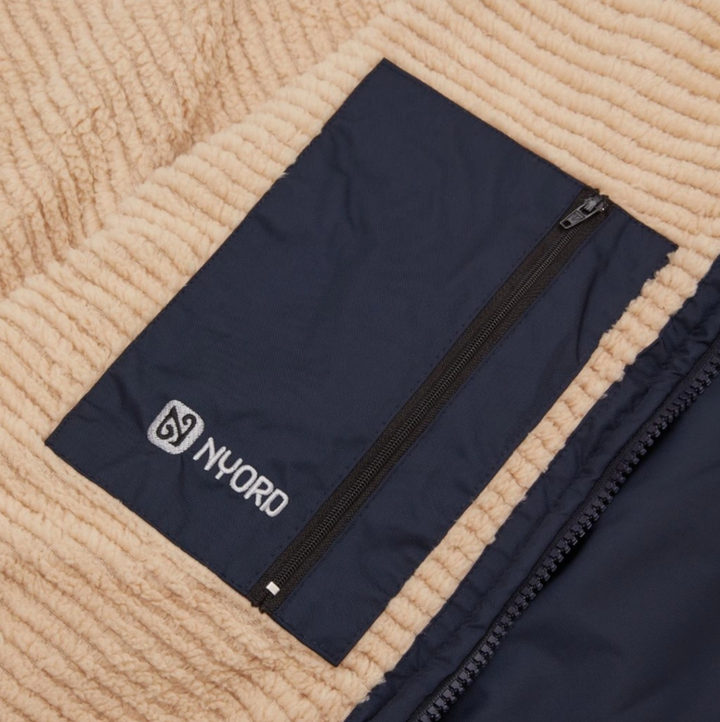 Nyord Primaloft Outdoor Poncho - navy/ecru