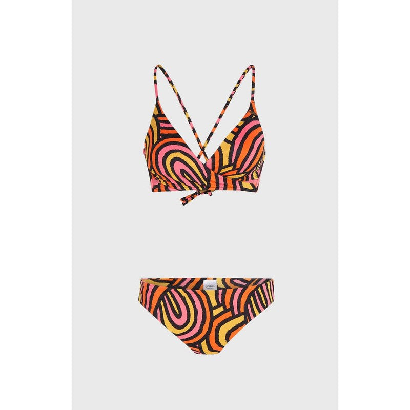 O'Neill Bikini Top Maoi - orange rainbow stripe