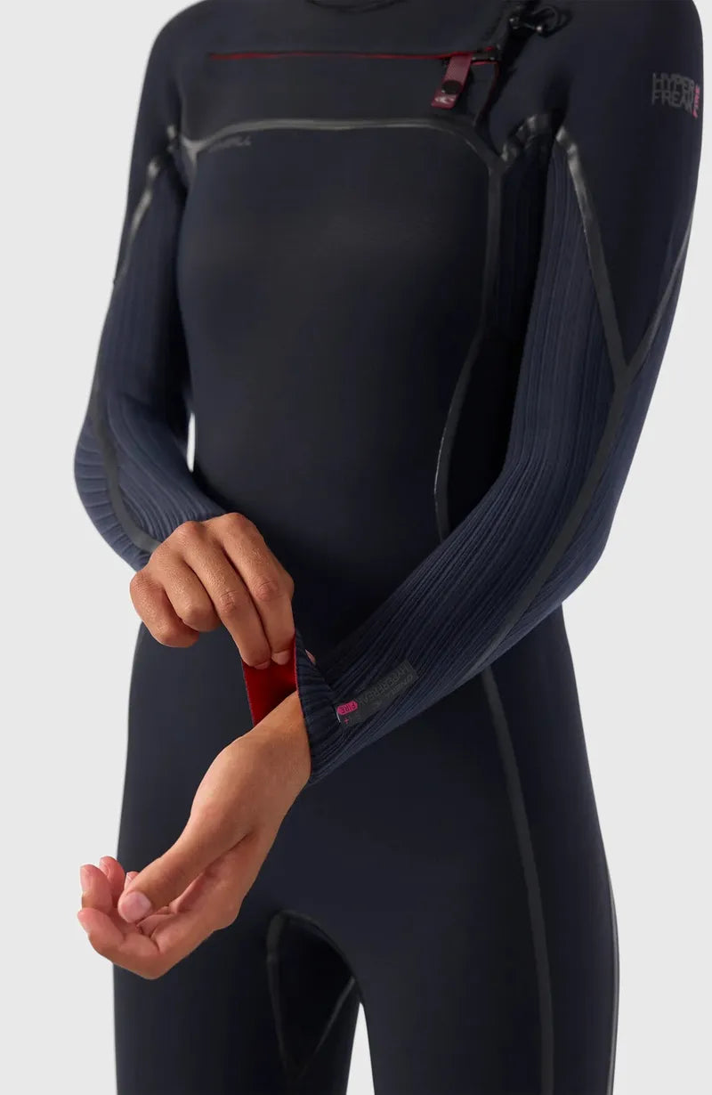 O'Neill Damen Neoprenanzug hyperfreak fire 4/3+ mm Chestzip - Black/Black