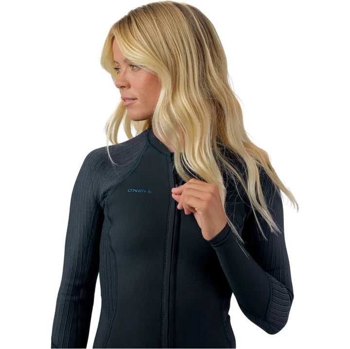 O'Neill Damen Springsuit Hyperfreak 2/1.5mm Frontzip - Black