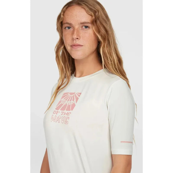 O'Neill Damen Surfshirt Polygiene UPF50 - snow white