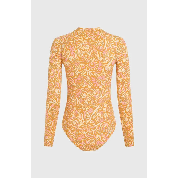 O'Neill Damen Surfsuit WOW LS Surf - orange abstract wave