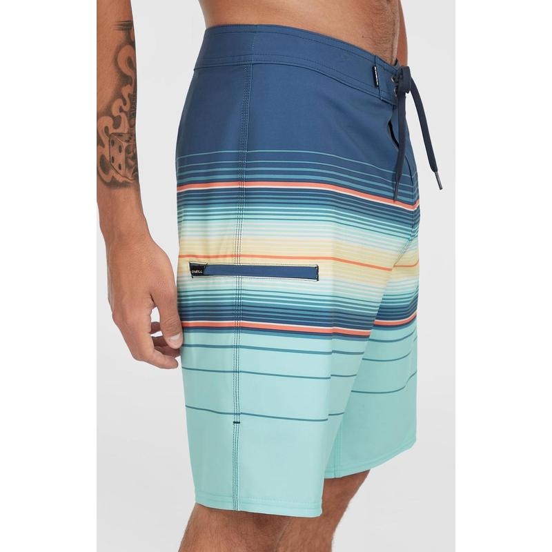 O'Neill Herren Boardshort Hyperfreak Heat Stripe 21" - Indigo Heat Stripe