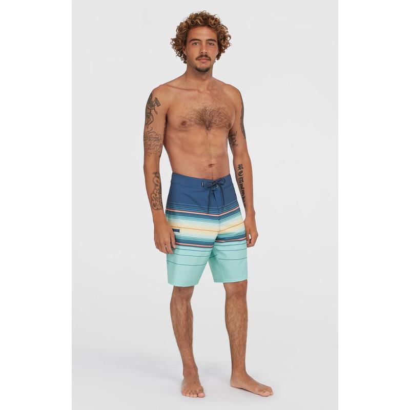 O'Neill Herren Boardshort Hyperfreak Heat Stripe 21" - Indigo Heat Stripe