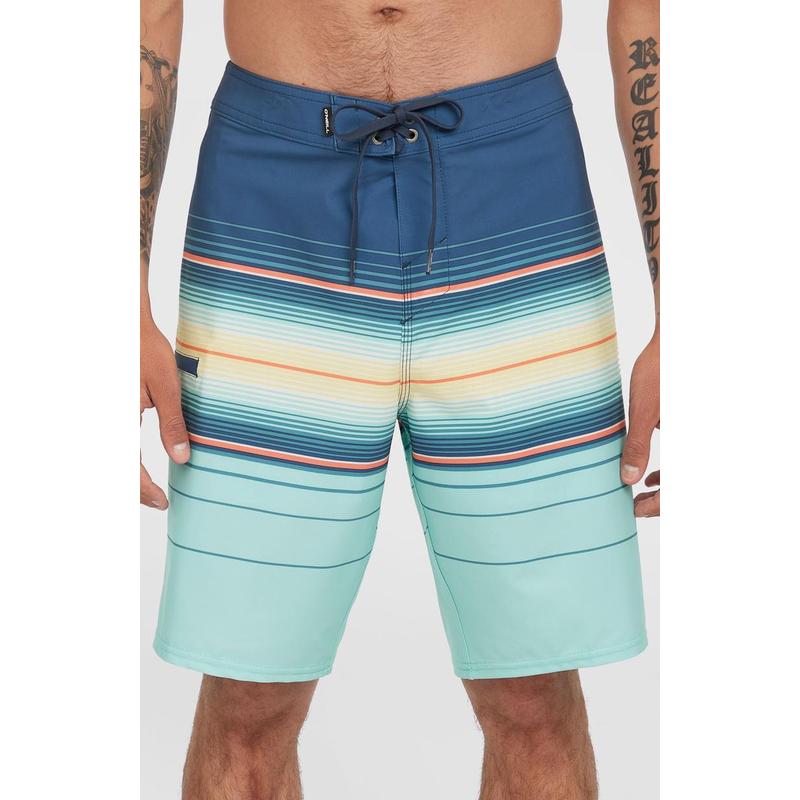 O'Neill Herren Boardshort Hyperfreak Heat Stripe 21" - Indigo Heat Stripe