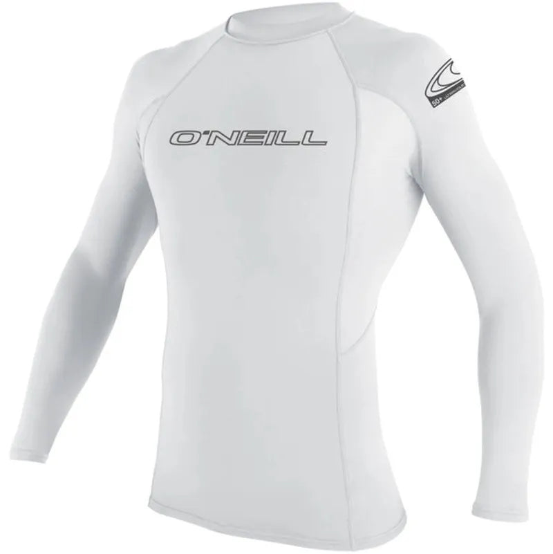 O'Neill Herren Lycra langarm Basic Skins Rashguard - white