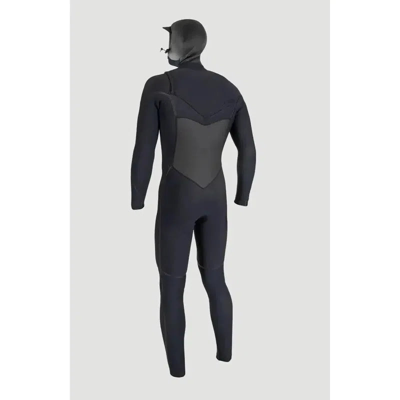 O'Neill Herren Neoprenanzug Psycho Tech 6/4mm mit Haube, Chestzip - Black / Black
