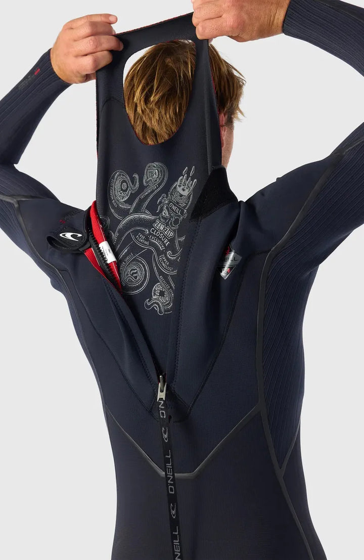 O'Neill Herren Neoprenanzug hyperfreak fire 5/4+ mm Backzip - Black/Black