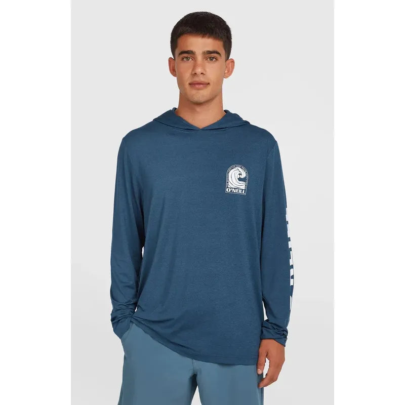 O'Neill Lycra Upf Hoodie Langarm - navy heather