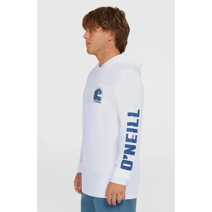 O'Neill Lycra Upf Hoodie Langarm - snow white