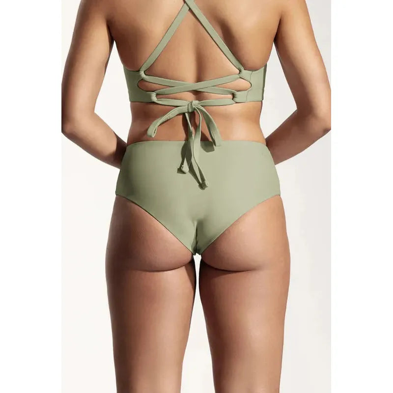 OY Surf Bikini Bottom Fugu - sage green