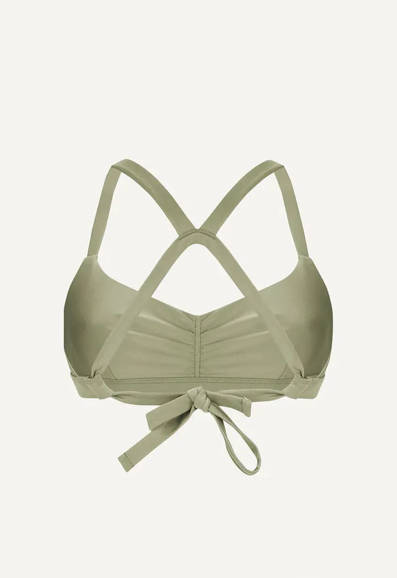 OY Surf Bikini Top Hoki - sage green
