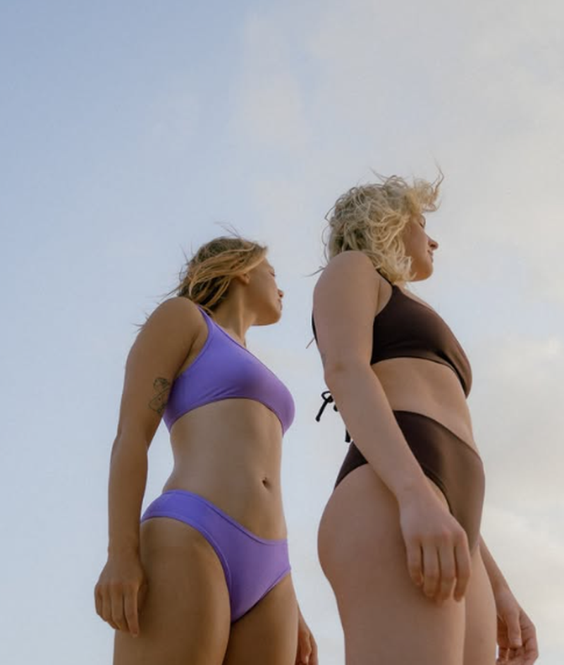 OY Surf Bikini Bottom Calima - lilac terry