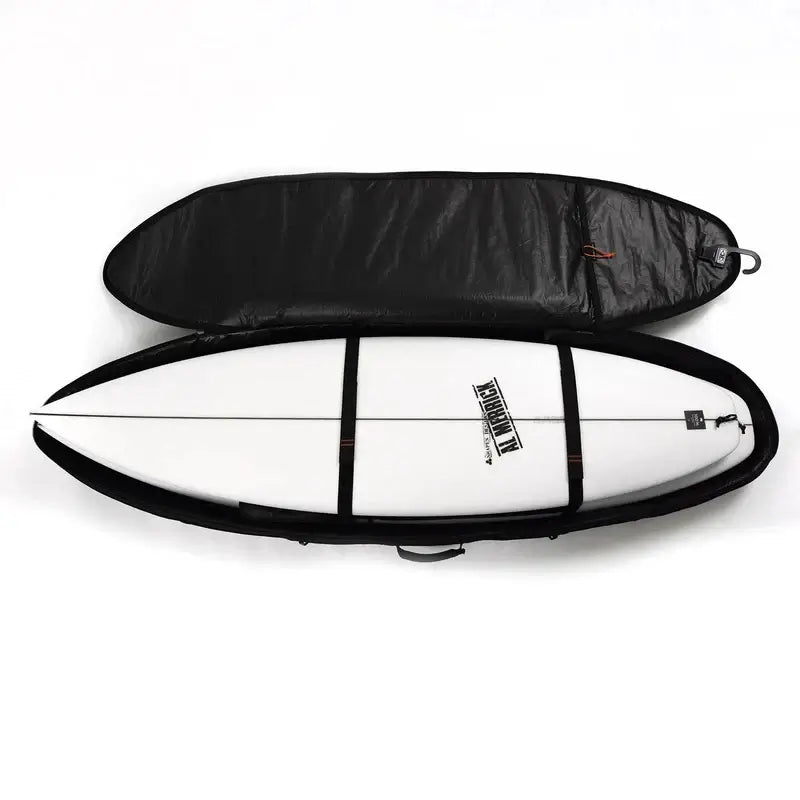 Ocean & Earth 6'0 Double Compact Hypa Shortboard Cover - black