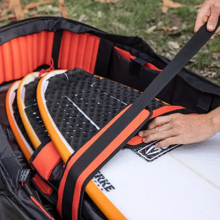 Ocean & Earth 6'4 Apex Triple Fish Travel Boardbag - Black