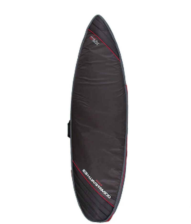 Ocean & Earth 6`8" Shortboard Cover Aircon - red / black