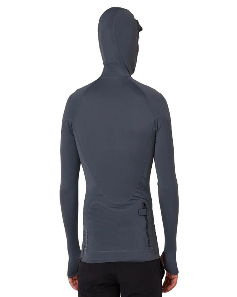 Ocean & Earth Herren Tropic Hooded Langarm Rashie - Charcoal