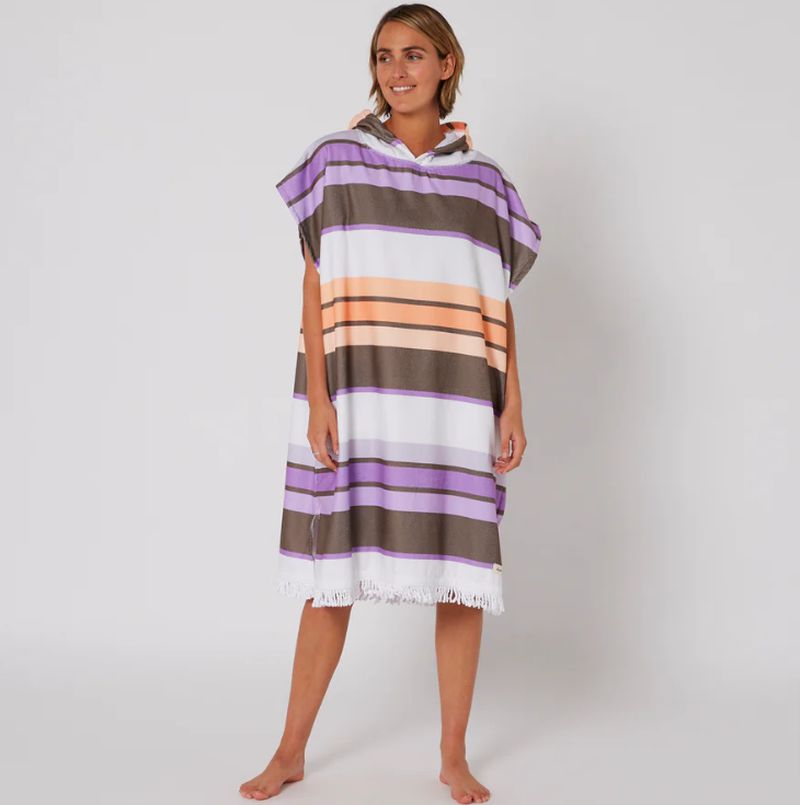 Ocean & Earth Hooded Poncho Sunkissed