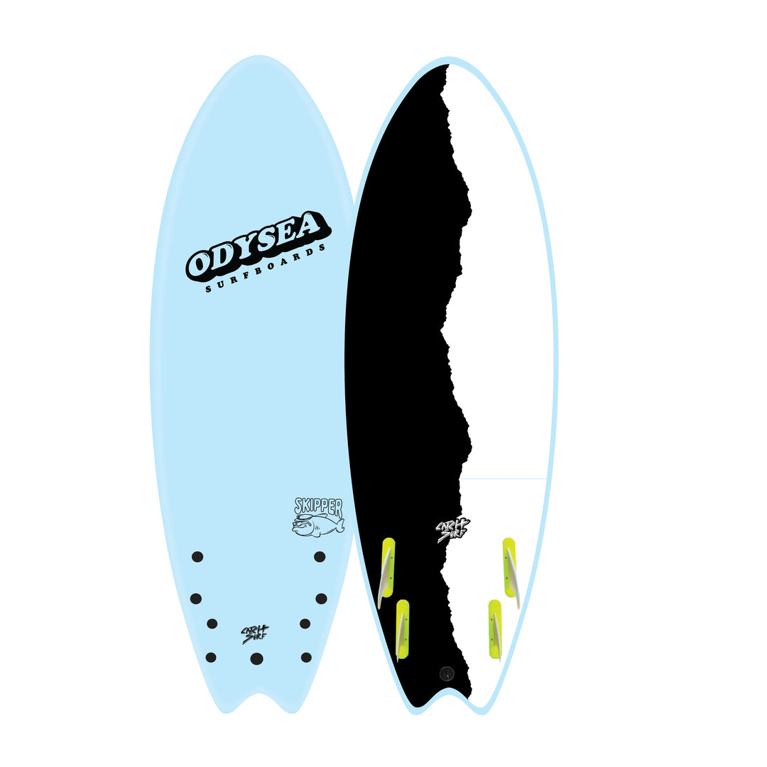 Odysea Surfboards Skipper Quad 6'0 - Sky Blue/ Rip