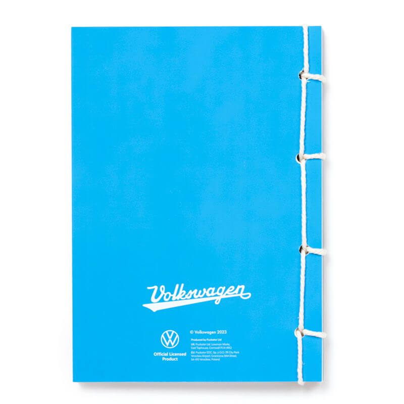 Puckator Volkswagen VW T1 Bulli Steinpapier A5 liniertes Notizbuch - waves