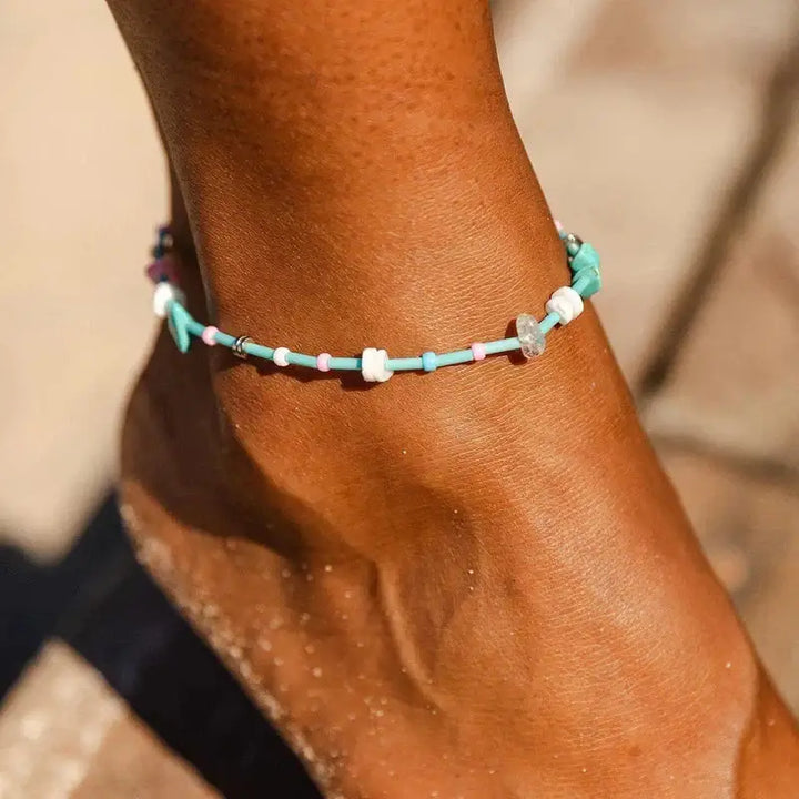 Puravida Anklet Mixed Gemstone