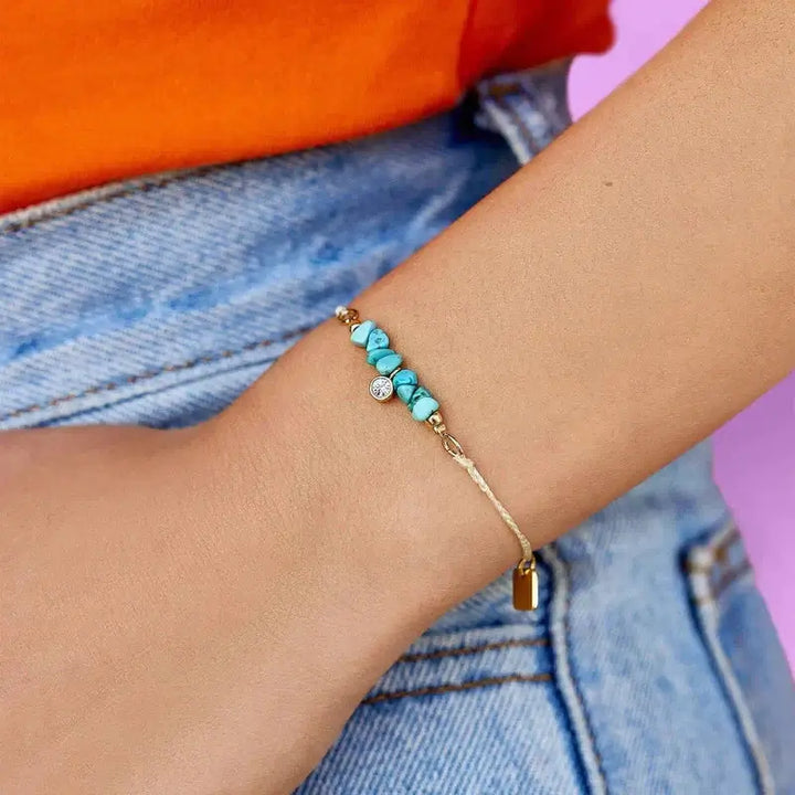 Puravida Armband Bead Charm Cainty - Turquoise