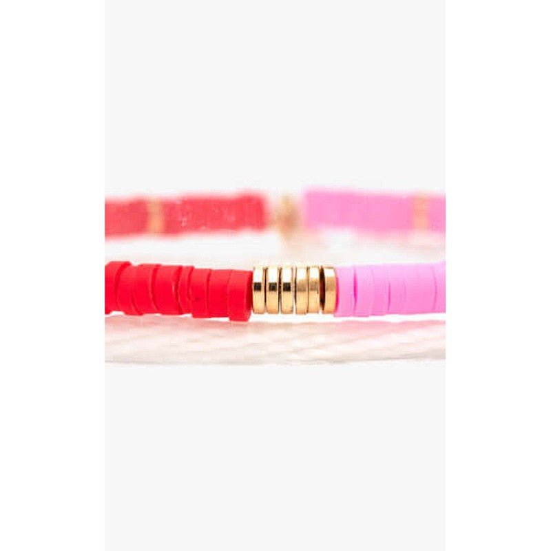 Puravida Armband Black & White Vinyl - gold