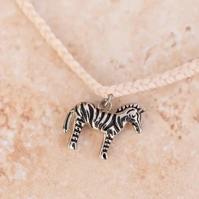 Puravida Armband Charm Charity Zebra - vanilla