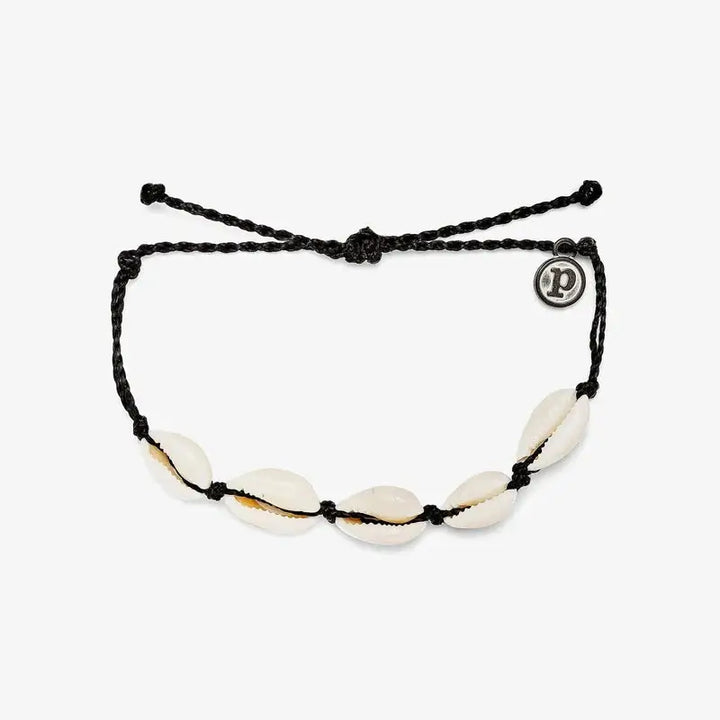 Puravida Armband Knotted Crowries - black