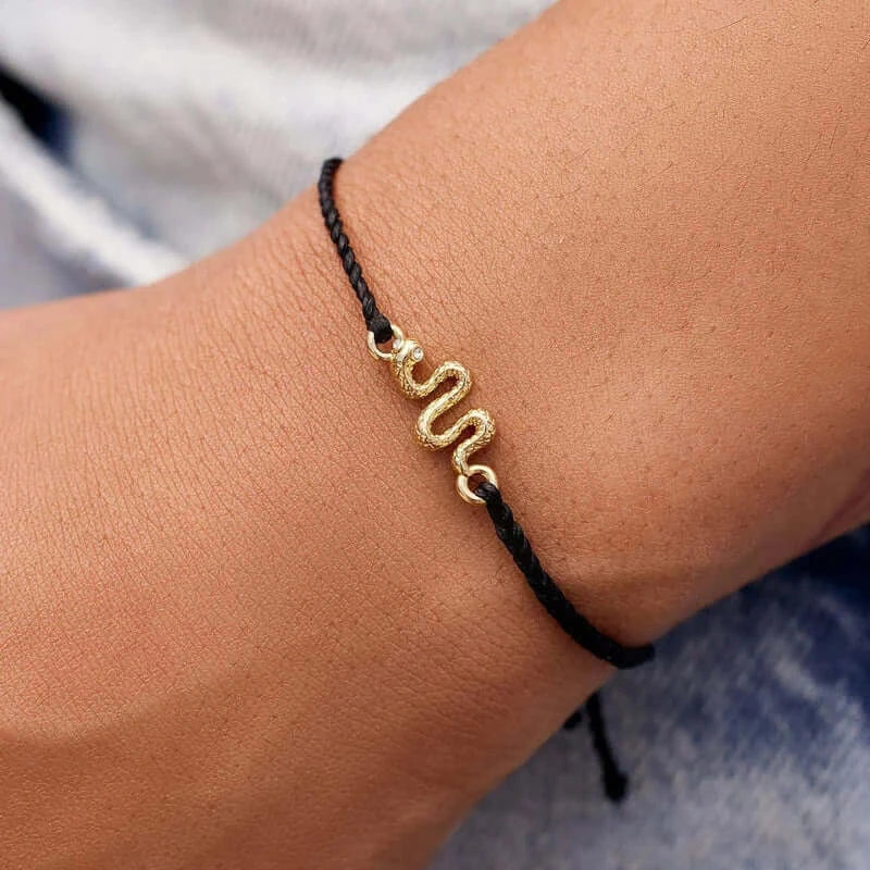 Puravida Armband Snake Charm - gold